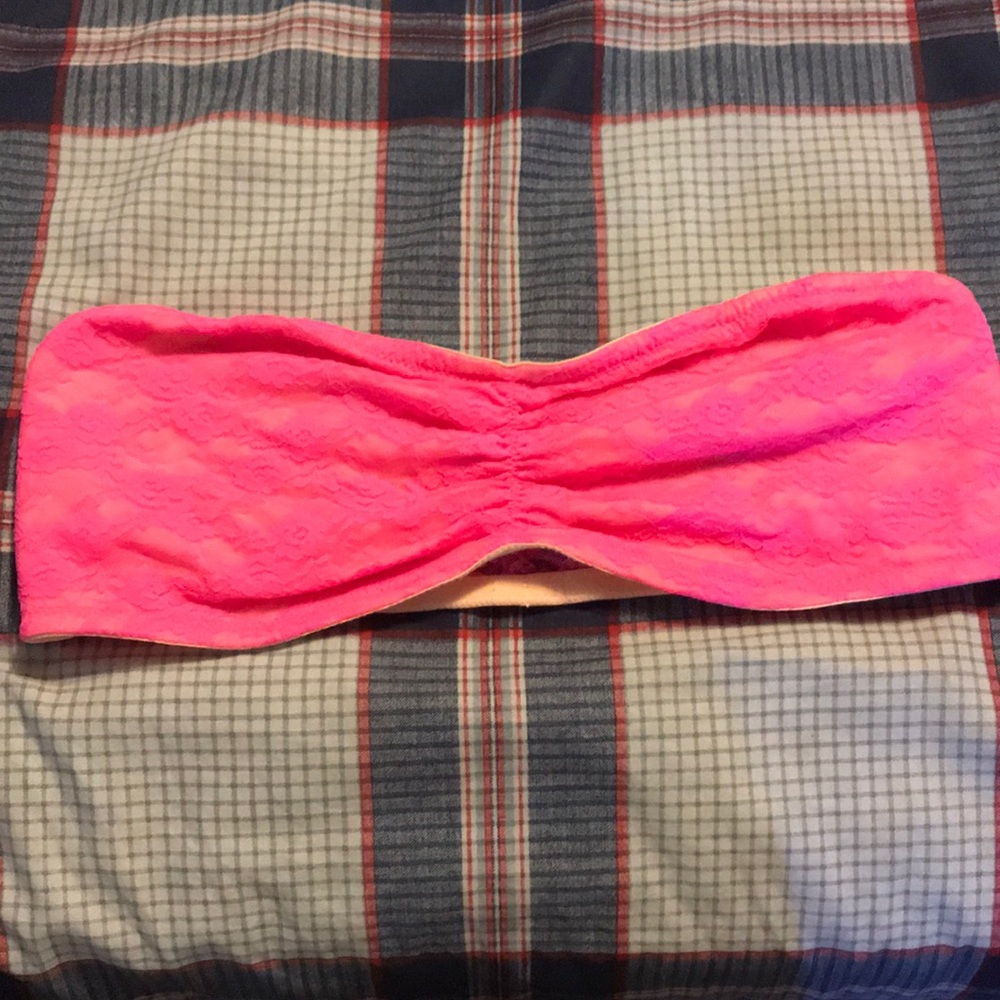 Pink neon bralette. Never been used.